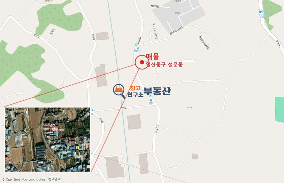 경기 고양일산동구 설문동 #120평 #구60평+신60평 #1,2종근생(소매,제조) #넓은마당 #40FT # 월세 매물번호 18031 사진 2