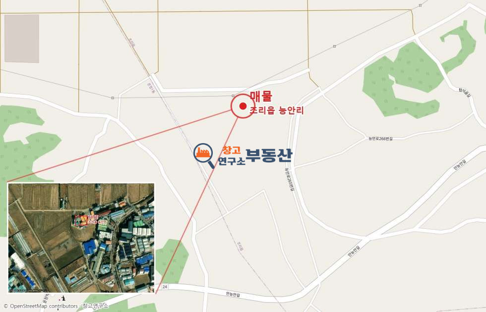 경기 파주시 조리읍 능안리 #120평 #창고 #60평+60평 #민원무 #즉시입주 #북고양IC15분 월세 매물번호 18176 사진 2