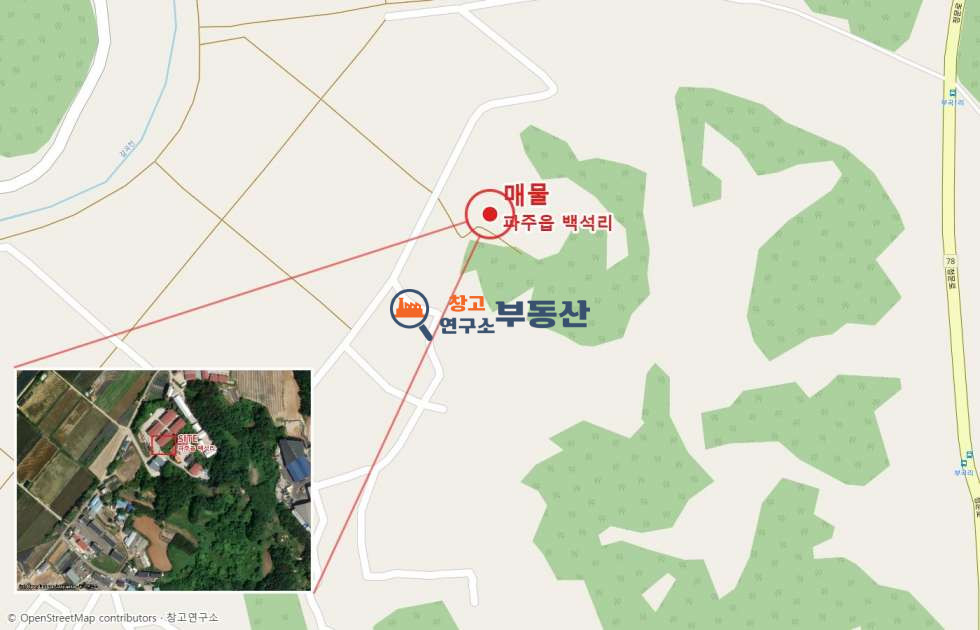 경기 파주시 파주읍 백석리 #145평 #공장 #높은층고 #대형차량 #저렴임대료 #민원무 월세 매물번호 17972 사진 2